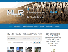 Tablet Screenshot of mylethbridgerealty.com